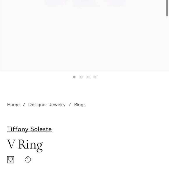 Tiffany & co. : Soleste V Ring - Picture 6 of 6